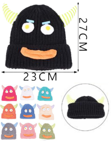 Gorro de Interior Chiporro Colores Surtidos x 12 Unds.Medida:27 X 23 cm aprox.