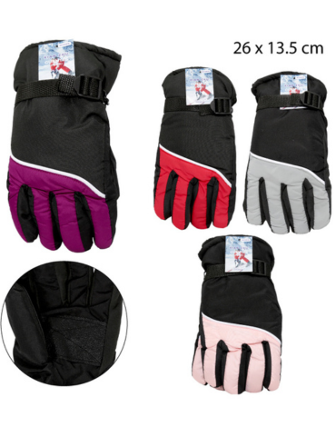 Guantes para Mujer Colores Surtidos x 12 Unds.Medida: 26 x 13.5 cm aprox.