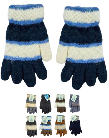Guantes Infantil Colores Surtidos x 12 Unds. Medida:19 cm aprox.