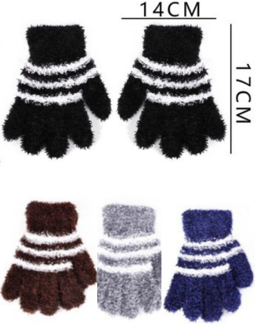 Guantes Infantil Colores Surtidos x 24 Unds. Medida: 14 cm aprox.