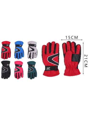 Guantes Infantil Colores Surtidos x 12 Unds.Medida: 15 x 21 cm aprox.