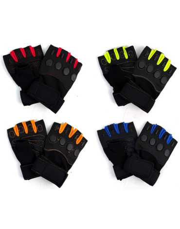 Guantes para Deporte Colores Surtidos x 12 Unds. Talla: 17 cm aprox.