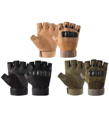 Guantes para Moto Diseño Militar Colores Surtidos x 12 Unds. Talla: 16.5 cm aprox.