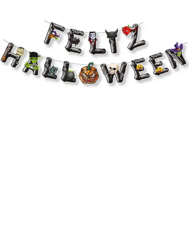 Guirnalda Feliz Halloween 14 PCS x 6 Unds.