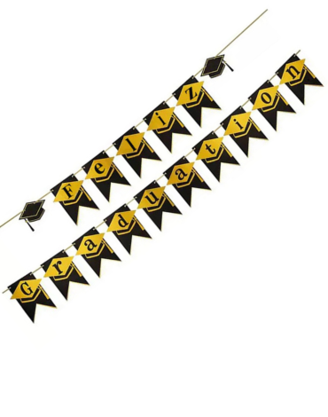 Guirnalda Banderín de Graduación x 6 Unds.