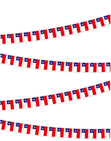 Guirnalda Fiestas Patrias x 12 Unds. Medida: 10 metros aprox.
