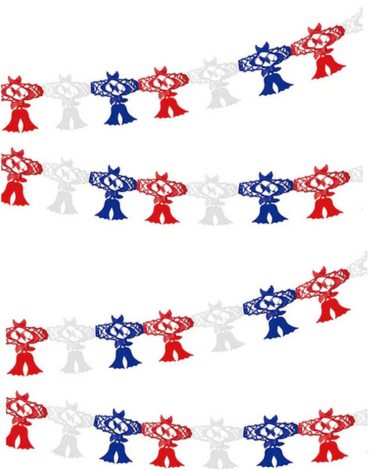 Guirnalda de Papel Fiestas Patrias x 12 Unds. Medida: 2 metros aprox.