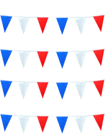 Guirnalda de Papel Fiestas Patrias x 12 Unds. Medidas: 2 Metros aprox.