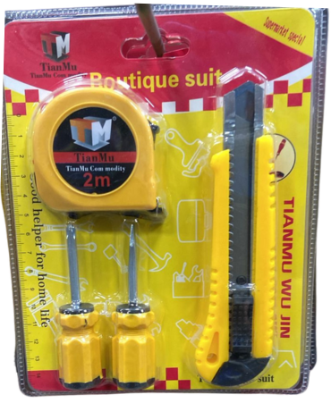 6 Set de Herramientas Destornilladores+ Huincha de Medir  (1Set Trae: 4 PCS)