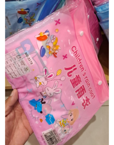 Poncho Impermeable Infantil Colores Surtidos x 6 Unds. Talla: 4XL (12 - 14)
