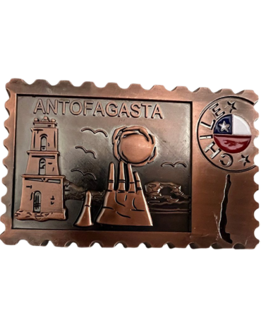 Imán Metal de Chile Antofagasta x 12 Unds.