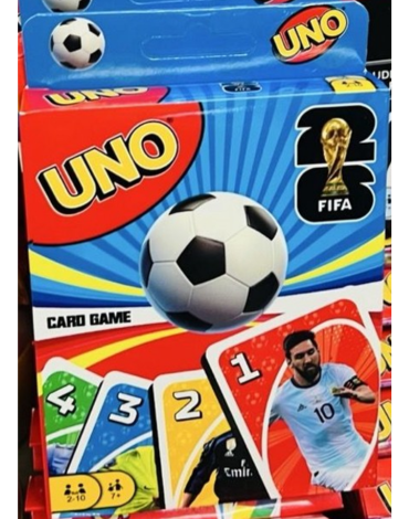 Juego de Cartas UNO Futbol x 12 Unds. Medida: 9.5 x 13.5 cm aprox.