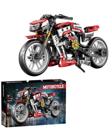 Juguete Armable Motocicleta 467 Piezas x 4 Unds. Medida: 52 x 35 x 7.5 cm aprox.