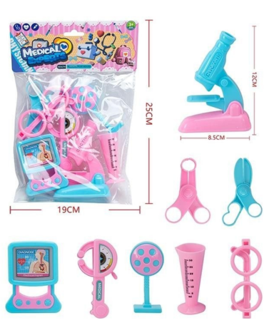 6 Set de Juguete Doctor (1 Set Trae 8 PCS) Medida: 25 x 19 cm aprox.