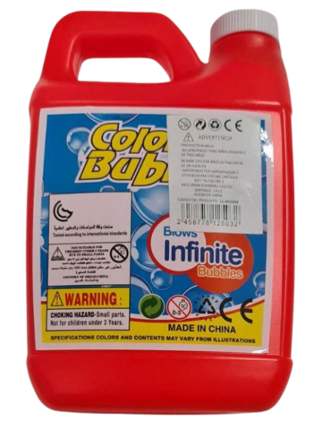 Liquido Repuesto de Burbujas Colores Surtidos x 4 Unds. Medida: 1000 Ml