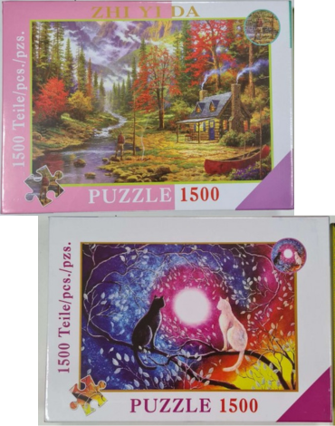 Rompecabezas Puzzle 1500 Pcs x 4 Unds.