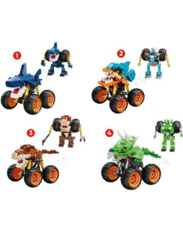 Juguete Autos Armables Transformes Modelos Surtidos x 4 Unds.