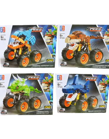 Juguete Autos Armables Transformes Modelos Surtidos x 4 Unds.