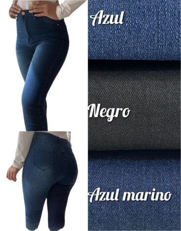 Pantalón Jeans Mujer Colores Surtidos x 6 Unds. Tallas: 36 - 38 - 40 - 42 - 44 - 46