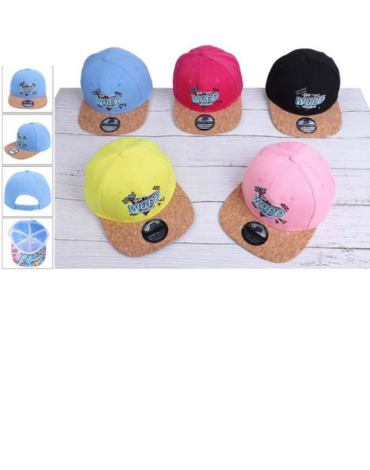 Jockey Visera Plana Colores Surtidos x 12 Unds.Talla : 8 a 14 años.