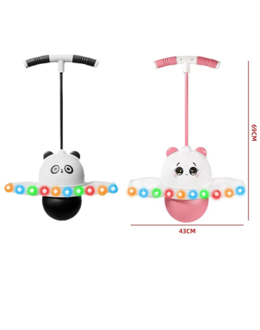 Juguete Saltarín Infantil con Luces Led x 3 Unds.Medida: 69 x 43 cm aprox.