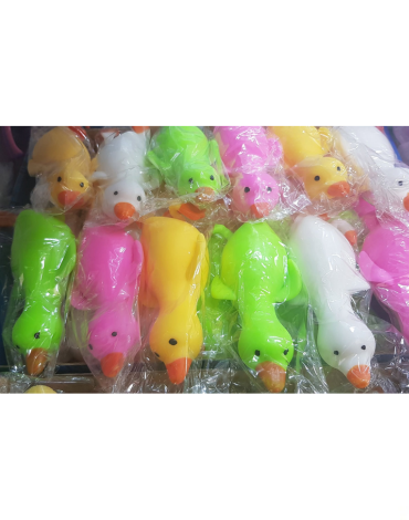 Juguetes Squishy Pato Colores Surtidos x 12 Unds.