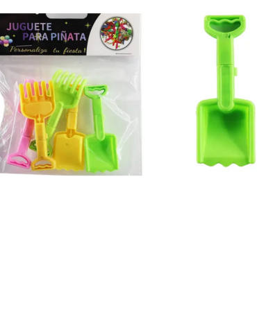12 Set de Juguetes para Piñata Pala  (1 Set Trae 5 PCS )