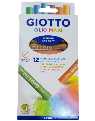 4 Cajas Lápices Óleo Pastel Giotto (1 Caja Trae 12 PCS)