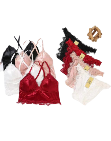 Conjunto de Satin Colores Surtidos x 12 Unds. Tallas: S - M / L - XL