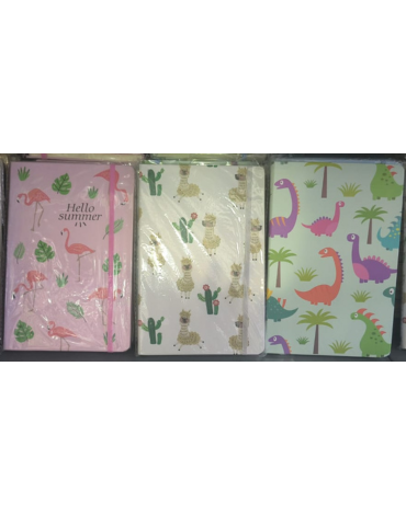 Libreta Animales Modelos Surtidos x 12 Unds. Medida: 21 x 14 cm aprox.