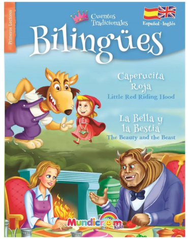 Libro Cuentos Tradicionales Ingles - Español Mundicrom x 4 Unds.