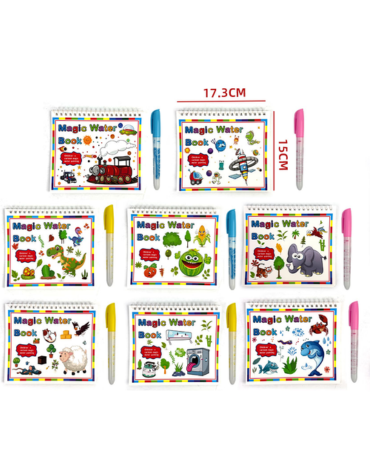 Libro Mágico para Pintar Modelos Surtidos x 12 Unds. Medida: 17.3 x 15 cm aprox