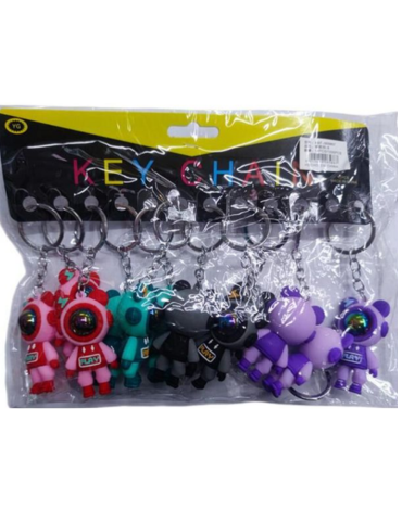 Llavero Astronautas Colores Surtidos x 12 Unds.