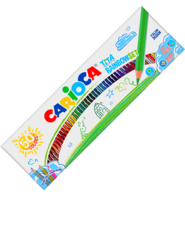 6 Cajas Lápices de Color Carioca.(1 Estuche Trae:50 PCS)