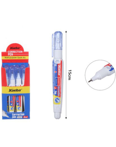 Lápiz Corrector 4 ML x 48 Unds.Medida: 15 cm aprox.