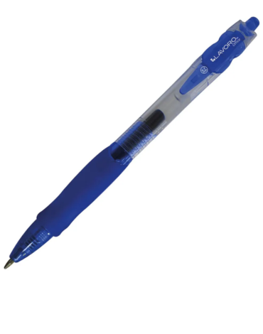 Lápiz Gel Retráctil 0,7Mm Azul Lavorox 12 Unds