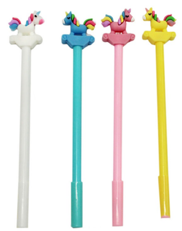 Lápiz con Diseño Unicornio Modelos Surtidos x 48  Unds.