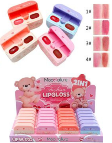Labial Gloss Colores Surtidos x 24 Unds. Medida: 40gr aprox.