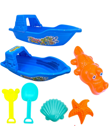 4 Set de Lancha Playa con Accesorios (1 Set Tare: 5 PCS).