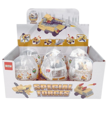 Huevo Lego Naves Militares x 12 Unds.