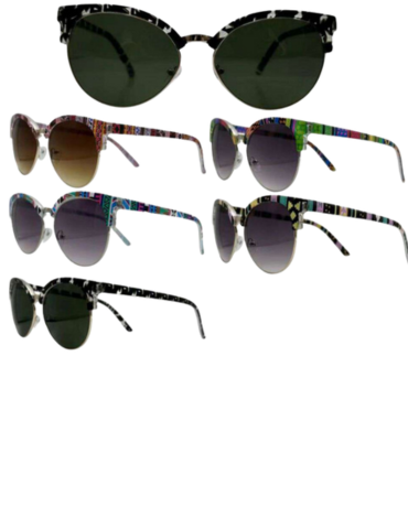 Lentes de Sol Metálico Colores Surtidos x 20 Unds.