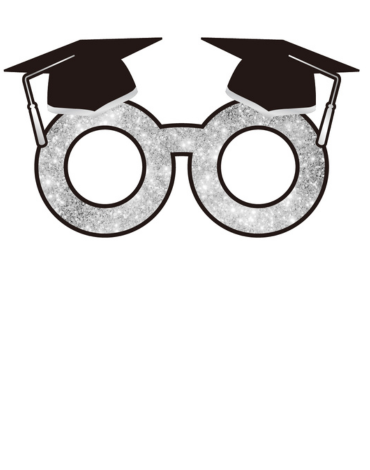 Lentes de Cartón para Graduación x 12 Unds. Medida: 8 años aprox.
