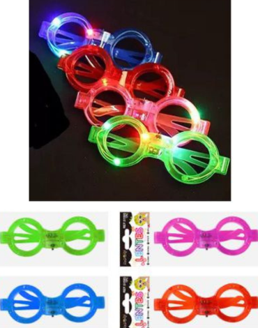 Lentes con Luz Colores Surtidos  x12 Unds.
