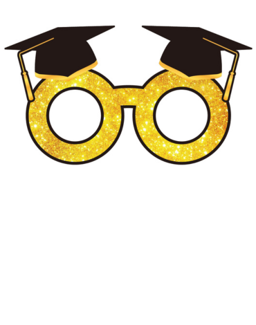 Lentes de Cartón para Graduación x 12 Unds. Medida: 8 años aprox.