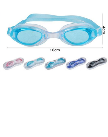 Lentes de Natación Colores Surtidos x 12 Unds.Medida: 16 x 4 cm aprox.