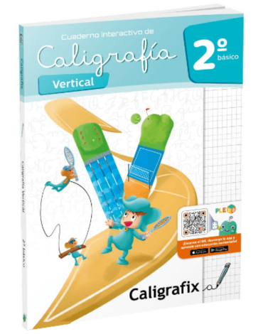 Libro Caligrafia Vertical 2° Básico Caligrafix x 3 Unds.