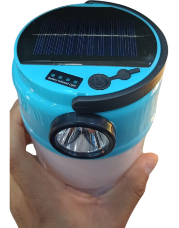 Lampara con 24 Led Solar Recargable con USB x 4 Unds.Medida; 18 x 8 cm aprox.