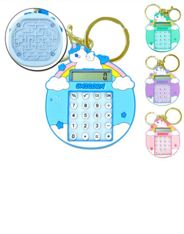 Llavero Calculadora Colores  Surtidos x 12 Unds.Medida: 6 x 2 x 4 cm aprox