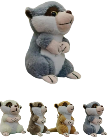Llavero Peluche Colores Surtidos x 12 Unds.