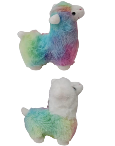 Llavero Peluche Llama Multicolor Colores Surtidos x 12 Unds.